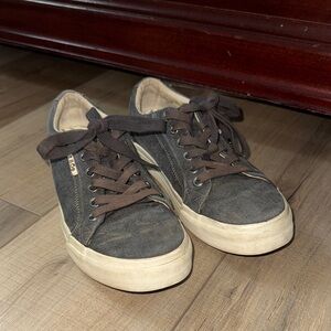 Taos Plim Soul Gray Canvas Sneakers